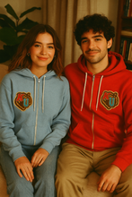 Load image into Gallery viewer, KU. Embroidery Lightweight Full-Zip Hoodie (3 Colors)