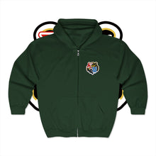 Load image into Gallery viewer, Varsity Zip Up Embroidered Hoodie