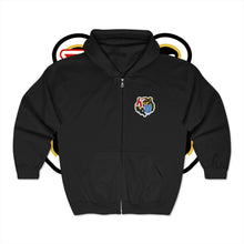 Load image into Gallery viewer, Varsity Zip Up Embroidered Hoodie