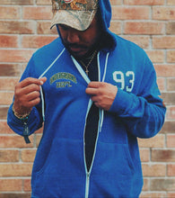 Load image into Gallery viewer, UNDERGROUND DEPT. ZIP UP HOODIE (Blue)