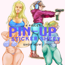 Load image into Gallery viewer, PIN-UP STICKER SHEET V1