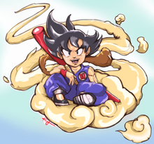Load image into Gallery viewer, Kid Goku Floor Mat