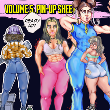 Load image into Gallery viewer, Pin-Up Sticker Sheet Vol. 5 - READY UP