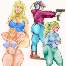 Load image into Gallery viewer, PIN-UP STICKER SHEET V1