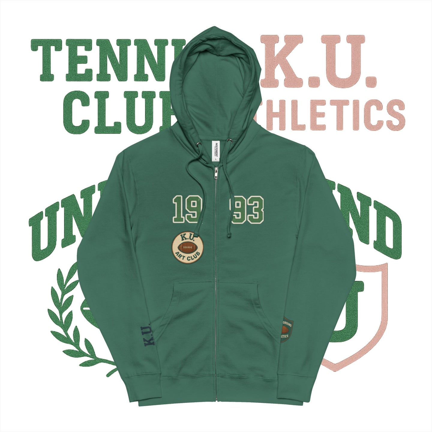 VARSITY ART DEPT. ZIP UP HOODIE