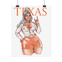 Load image into Gallery viewer, Pin Up Texas Poster
