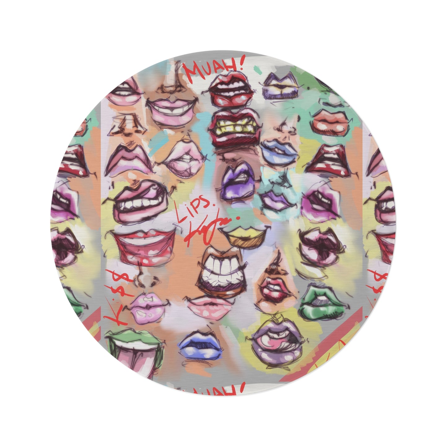 JUICY LIP ROUND RUG