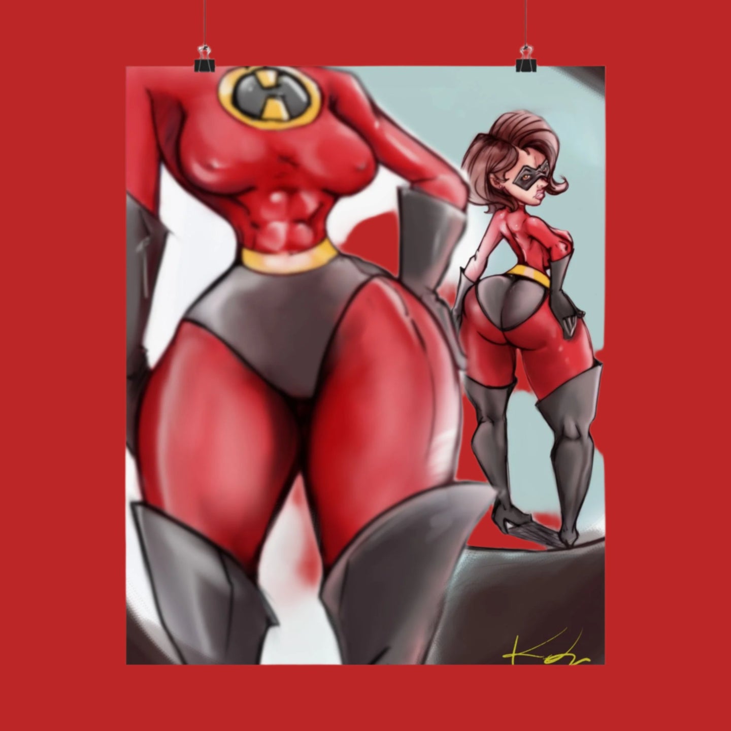 Ms Incredible Pin Up Poster