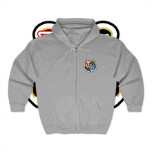 Load image into Gallery viewer, Varsity Zip Up Embroidered Hoodie
