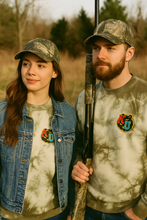 Load image into Gallery viewer, Tie Dye Olive Crew Neck
