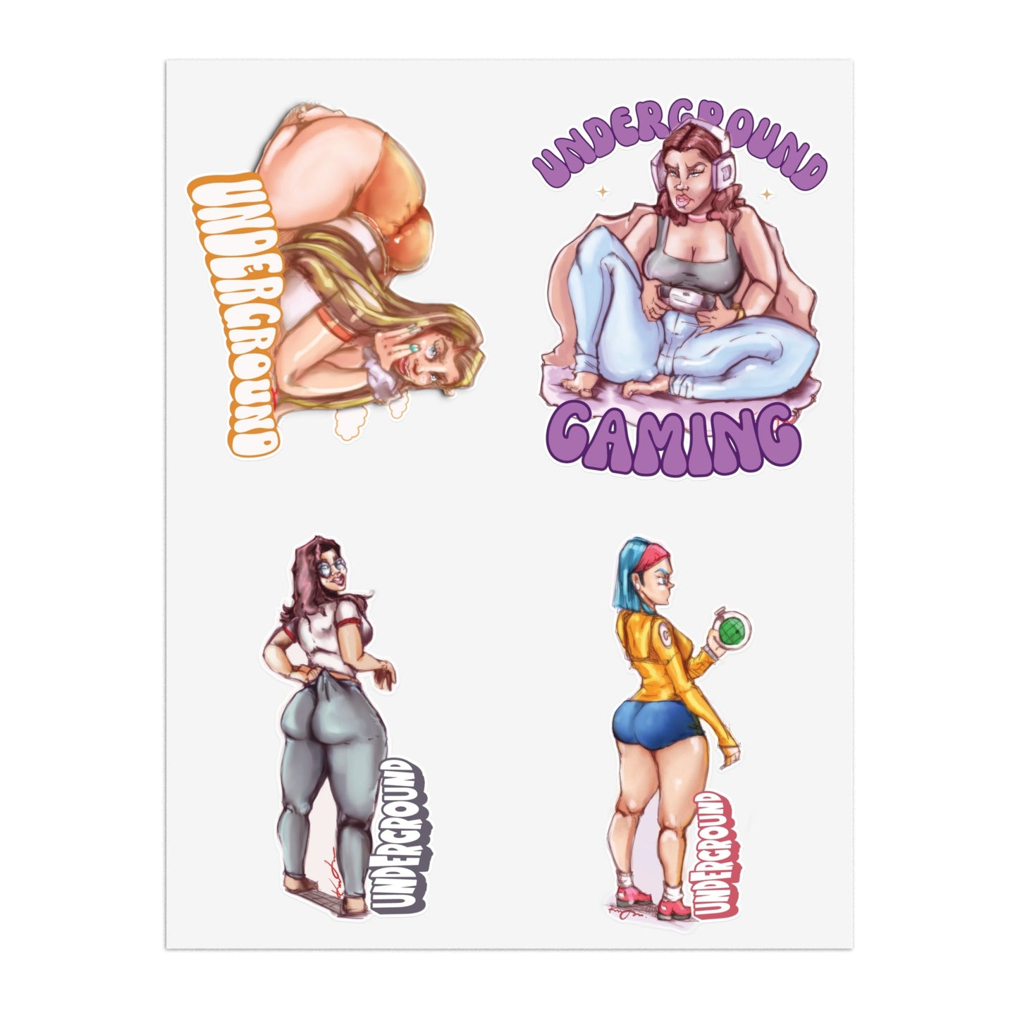 PIN-UP STICKER SHEET 📌 Vol.8 - GAMING