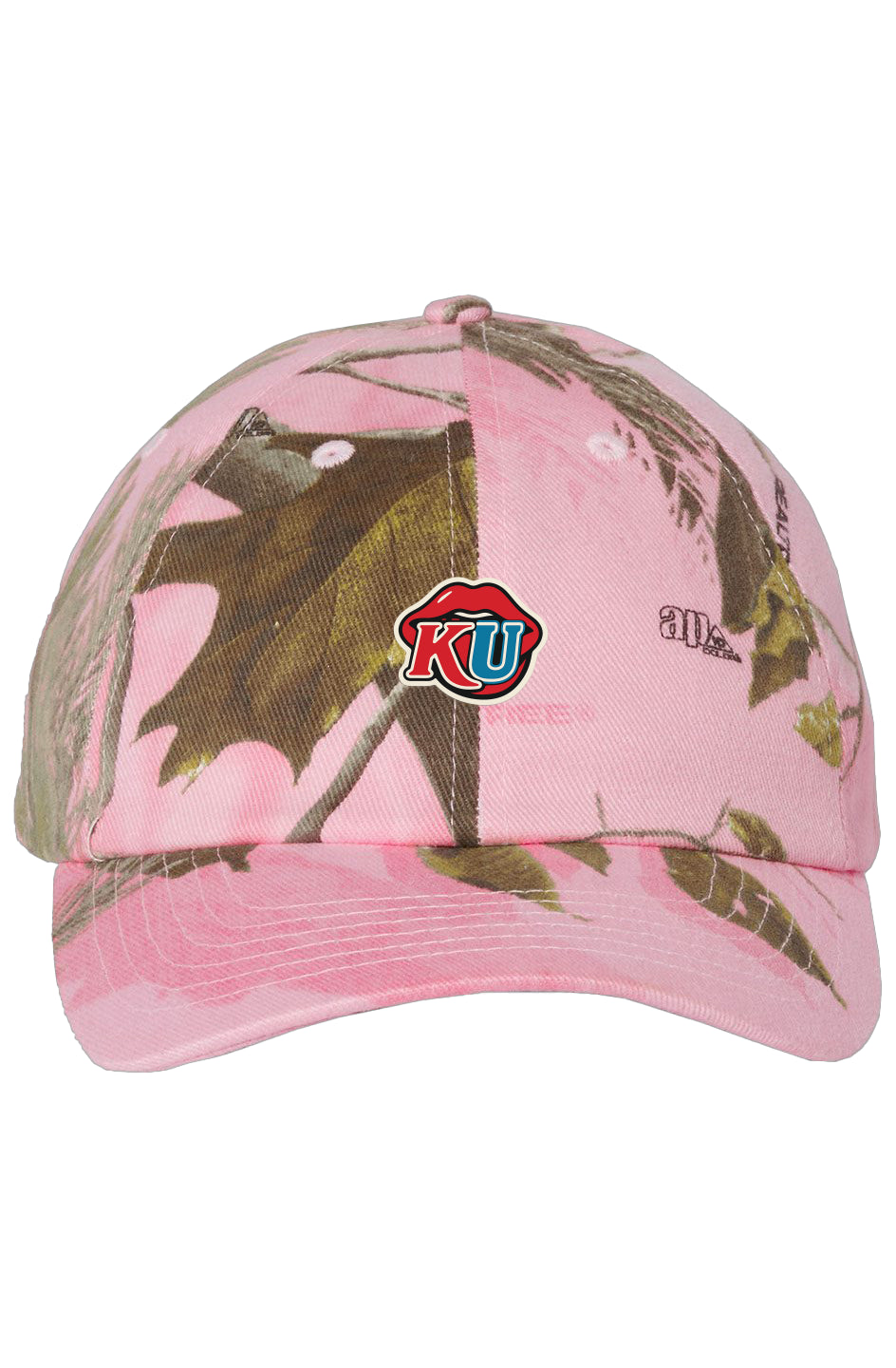 Pink Camo Kiss Adjustable Hat