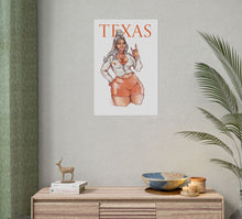 Load image into Gallery viewer, Pin Up Texas Poster
