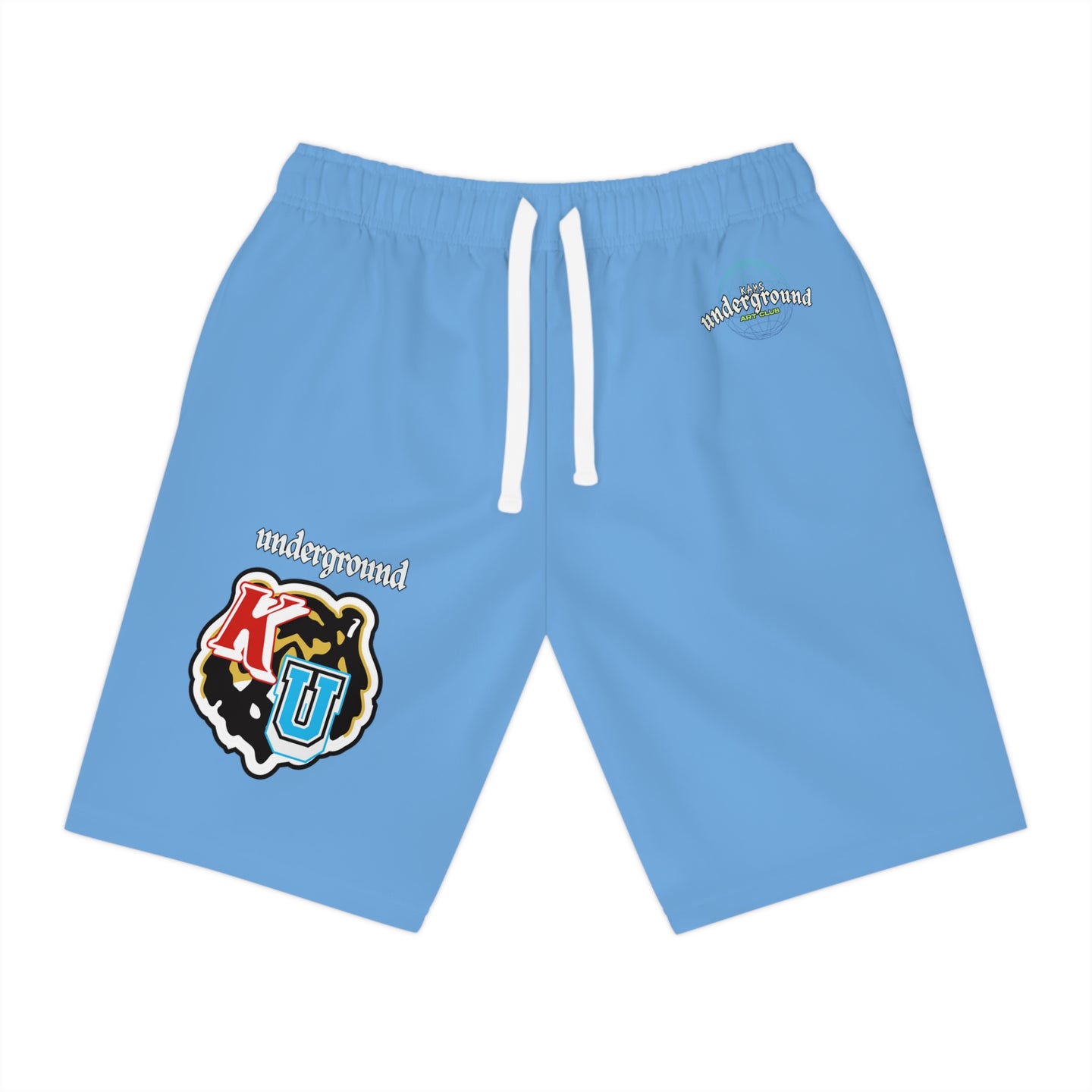 KU Varsity Shorts (Light Blue)