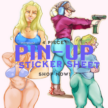 Load image into Gallery viewer, PIN-UP STICKER SHEET V1
