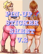 Load image into Gallery viewer, Pin Up Sticker Sheet Vol. 2
