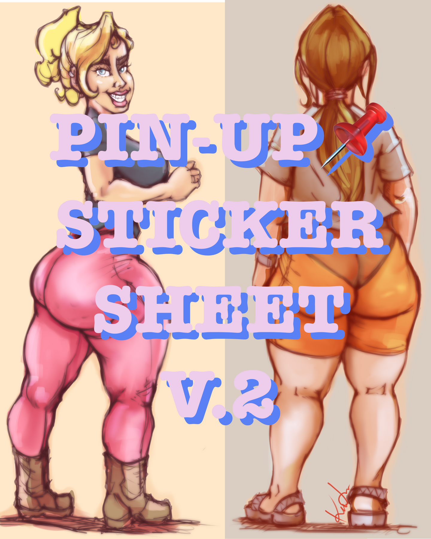 Pin Up Sticker Sheet Vol. 2